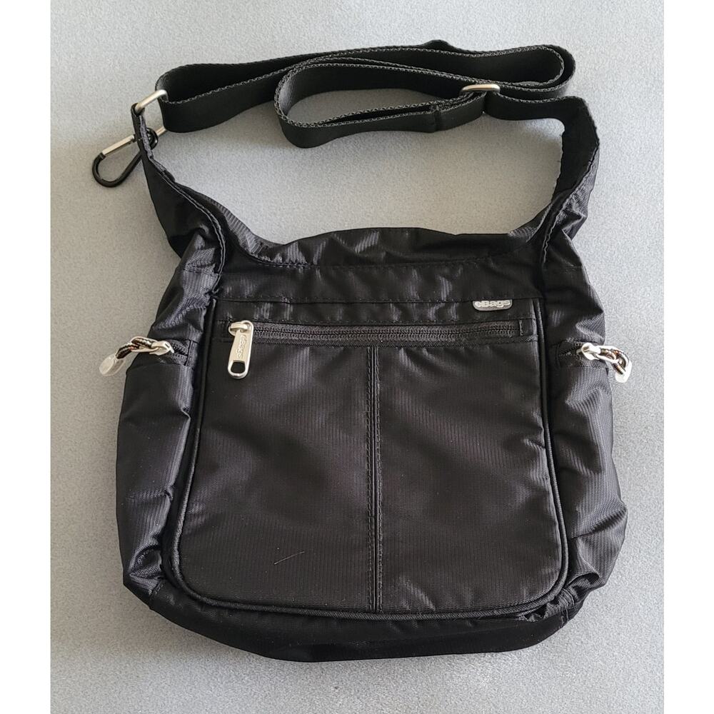 EBAGS Piazza Day Bag Crossbody Black-Everyday/Travel, Multi-pockets-Sz10X10"